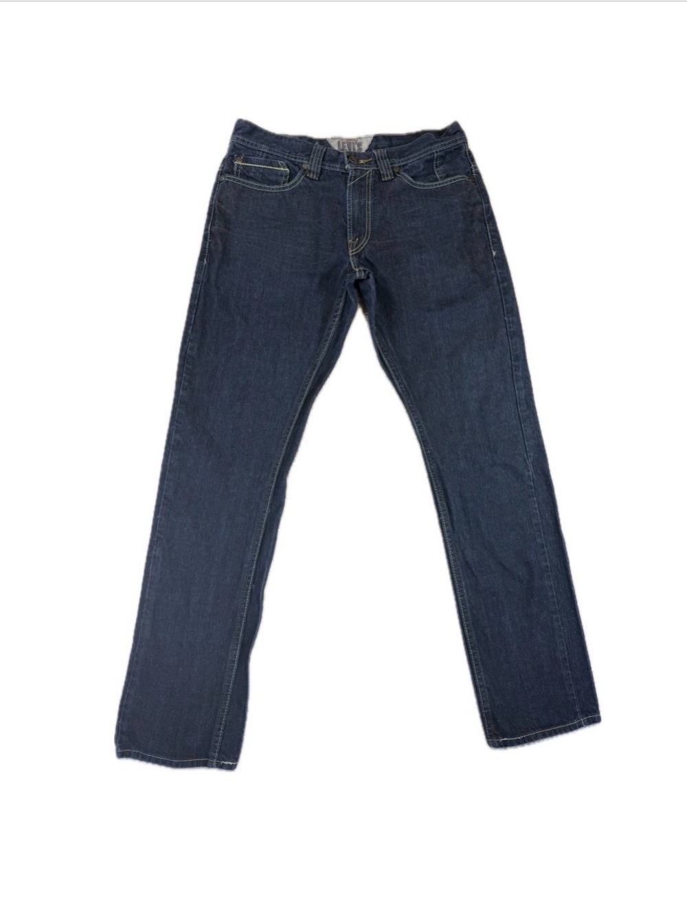 Levi's 511 Skinny Men's 34x32 Dark Wash Denim Zip Pockets Jeans